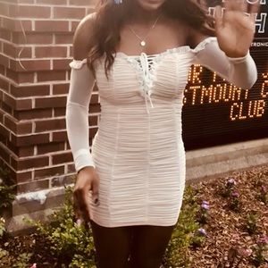 fashion nova white dress